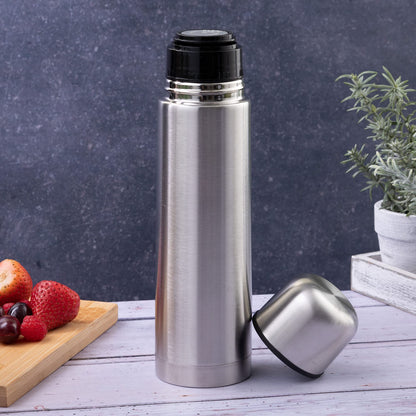 - Personalised Fishing Brushed Steel Insulated Vacuum Flask | 500ml | Engraved -