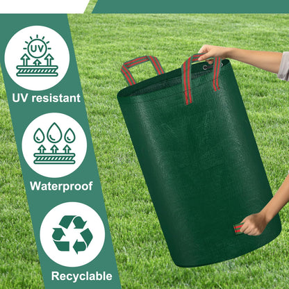 - Garden Waste Bags Heavy Duty with Handles | 272 Litre Reusable Outdoor Garden Yard Bag Foldable Garden Bags | 3 Pack -