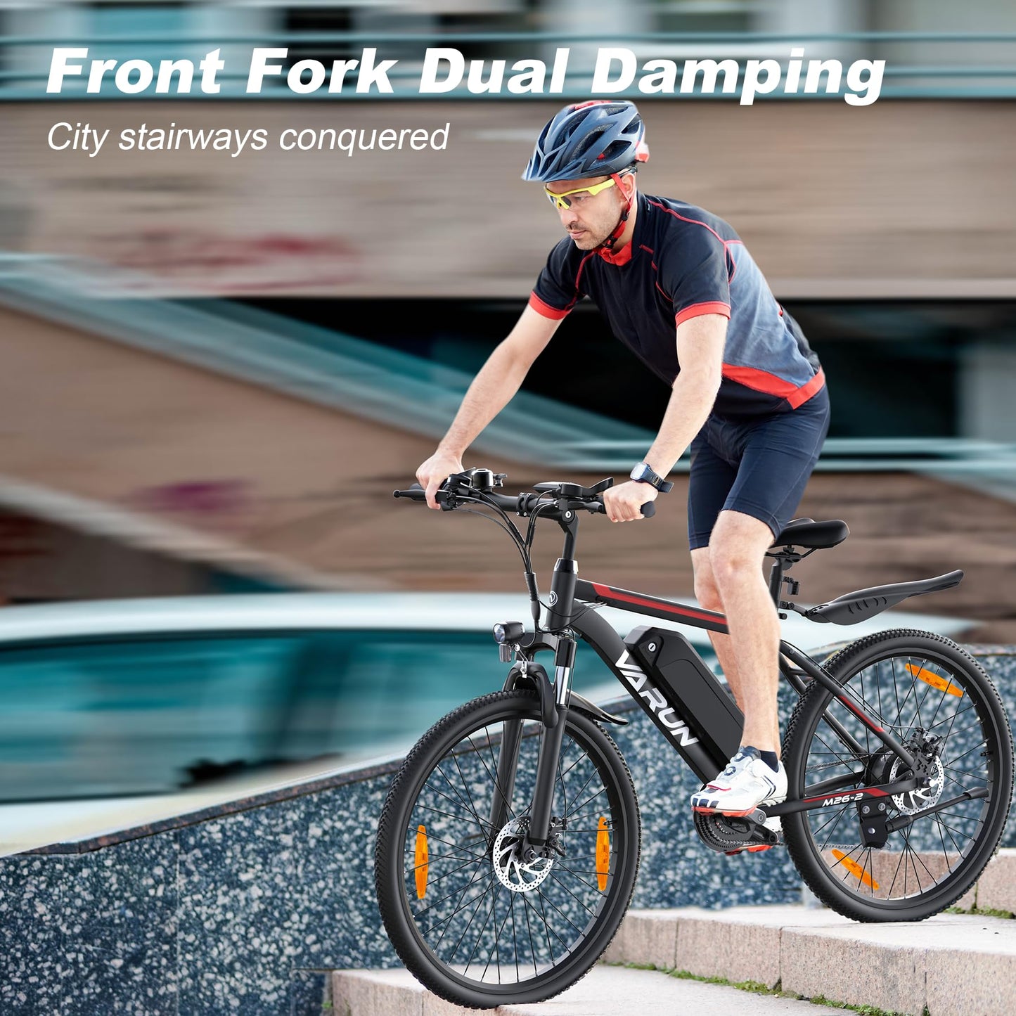 - VARUN 24"/26" E-Bike with 36V/48V Removable Battery, 250W Motor, Electric Mountain Bike -