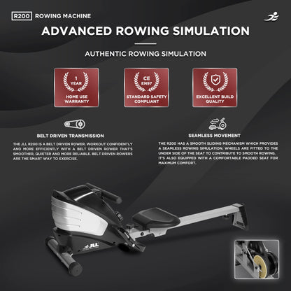 - JLL® R200 Luxury Home Rowing Machine | 2024 Model Rowing Machine -