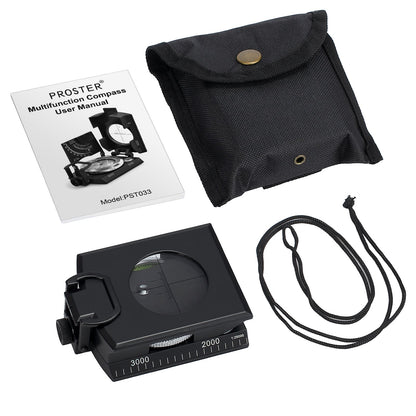 - Proster Compass For Hiking | With Fluorescent Scale Waterproof Sighting -