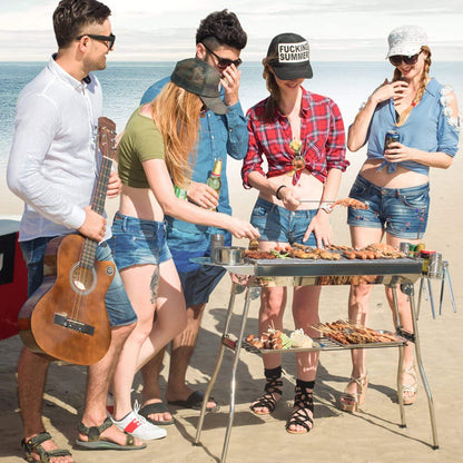 Coocnh 20pc Heavy Duty BBQ Grill Tool Set in Case - The Very Best Grill Gift on Birthday Wedding - Professional BBQ Accessories Set for Outdoor Cooking Camping Grilling Smoking