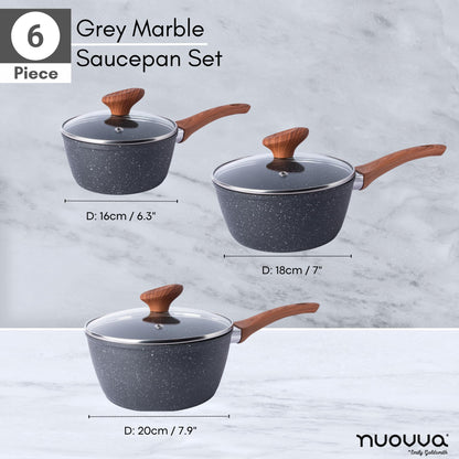 - Non Stick Saucepan Set  | Induction Saucepan with Lid –