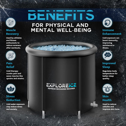 - Explore Ice Recovery Pod 2.0 | Extra Large Cold Tub | Premium Cold Plunge -
