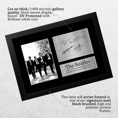 - HWC Trading FRAMED The Beatles Signed A4 -