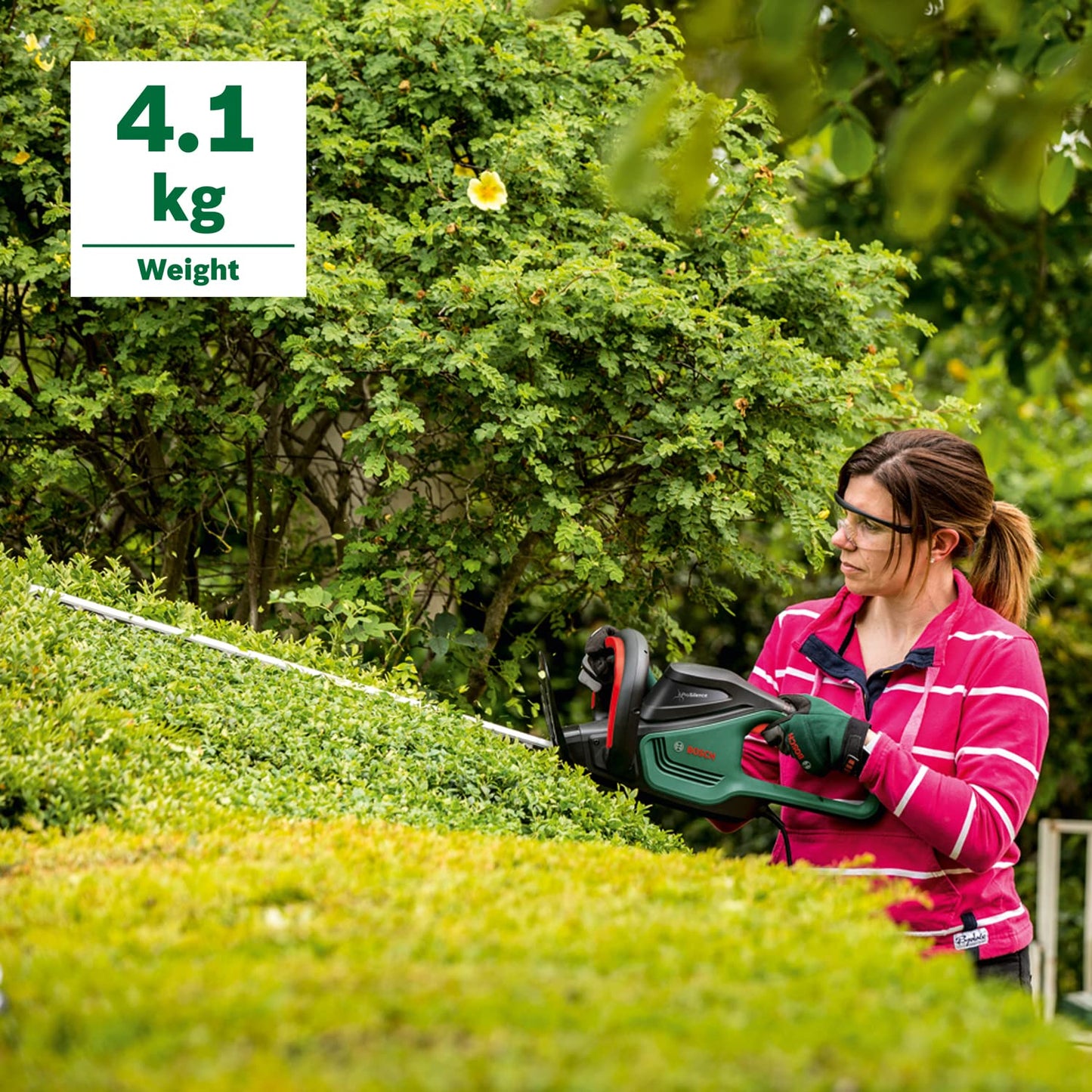 Bosch Home and Garden Hedge trimmer AdvancedHedgeCut 70 (500 W, blade length: 70 cm, for large hedges, tooth opening: 34 mm, in carton packaging)