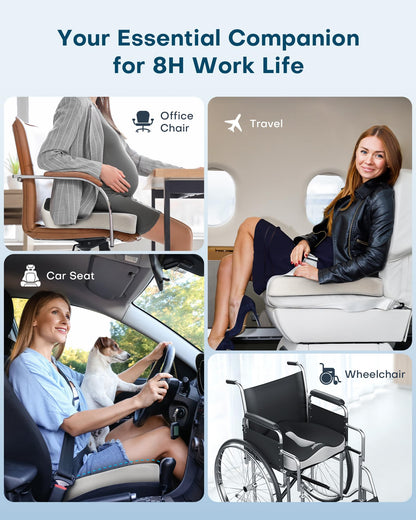 - Feagar Seat Cushion for Coccyx Sciatica Hemorrhoid Tailbone Back Pain Relief -