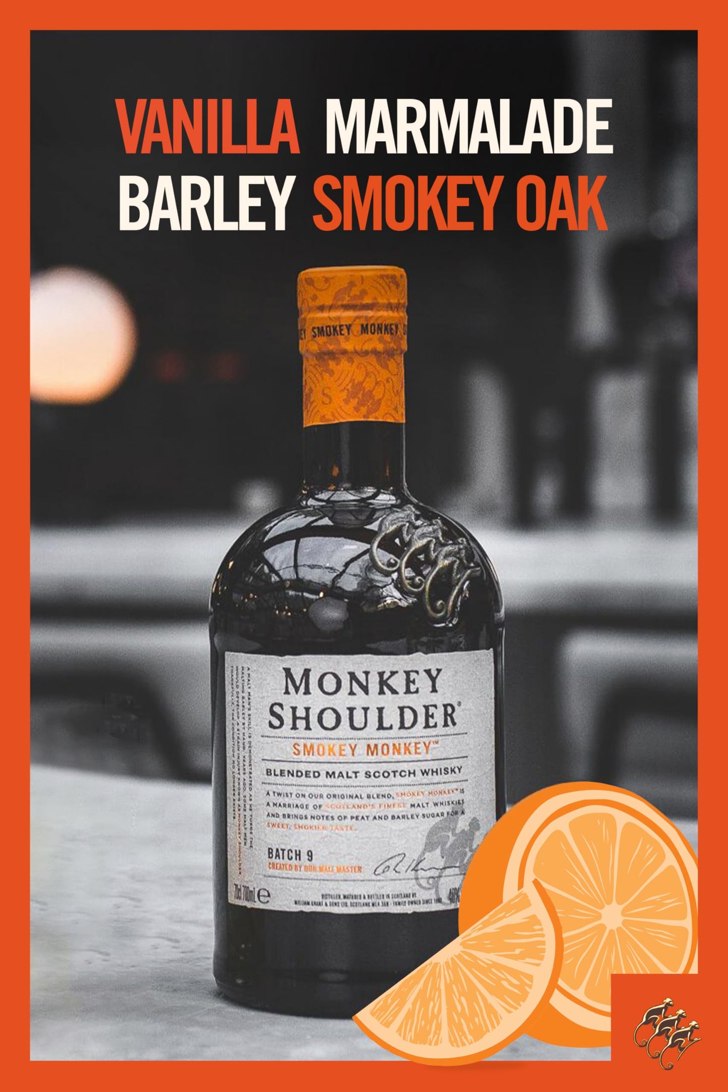 - Monkey Shoulder Smokey Monkey Blended Malt Scotch Whisky | 70cl -