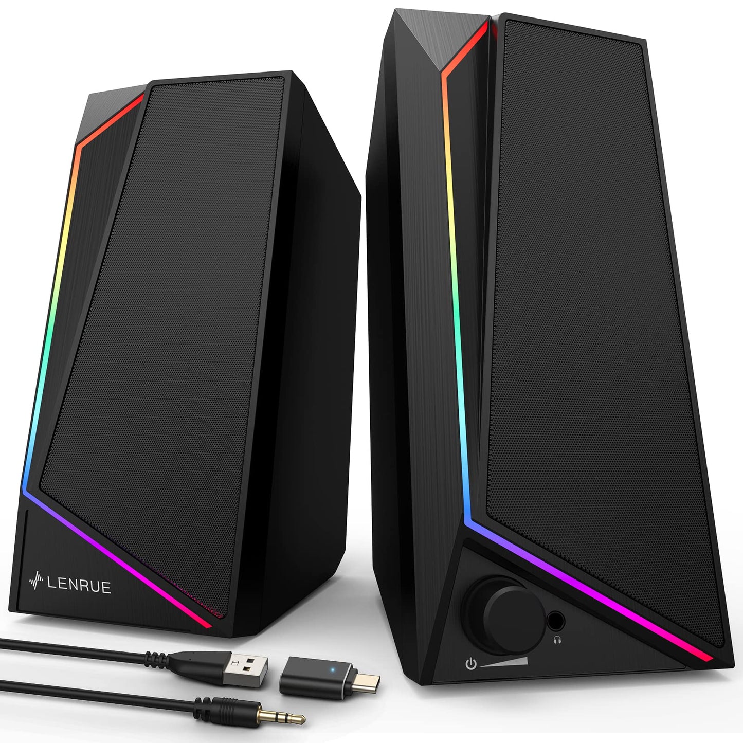 - LENRUE PC Speakers | USB/USB-C Powered Computer Speakers -