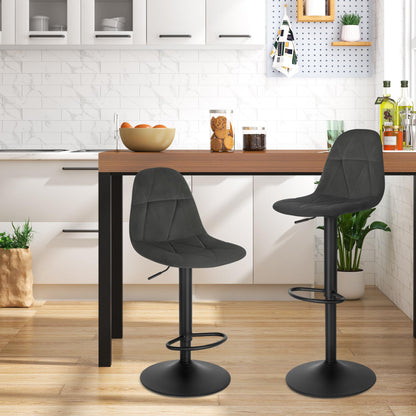- Lestarain Bar Stool | Single Adjustable & Swivel Breakfast Kitchen Counter Pub Bar Stool -