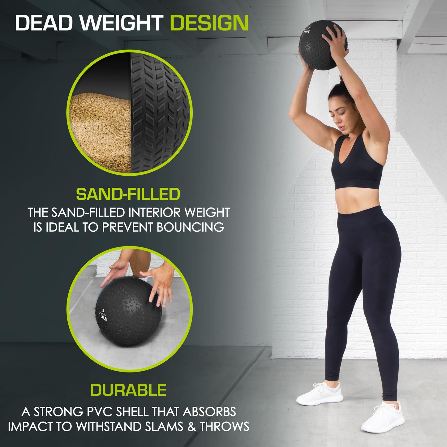 - ProsourceFit Slam Medicine Balls | 5, 10, 15, 20, 25, 30, 50lbs | For Cardio and Core Workouts -