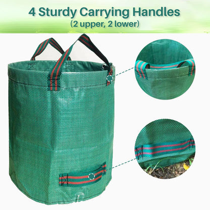 - Singwow Garden Waste Bags | 500L x 2 Heavy Duty Garden Bags | Reusable Garden Sacks with Handles -