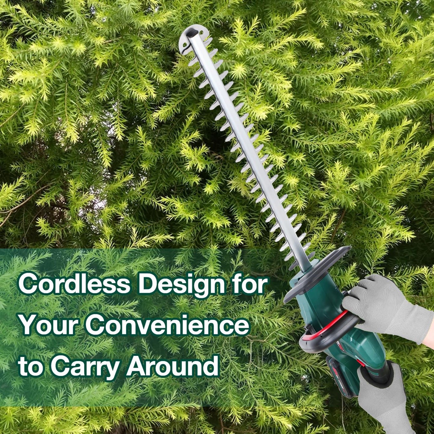 - POSENPRO 20V Cordless Hedge Trimmer | Lightweight Handheld Garden Cutter | Cordless Hedge Cutter with 2.0Ah Battery & Charger -