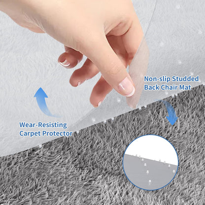 - WASJOYE Carpet Chair Mat for Home Office, 75 * 120cm Transparent Clear Carpet Floor Protector Cover