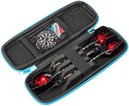 CyeeLife PU Dart Carrying Case for Steel and Soft Darts Set,Wallet Holder