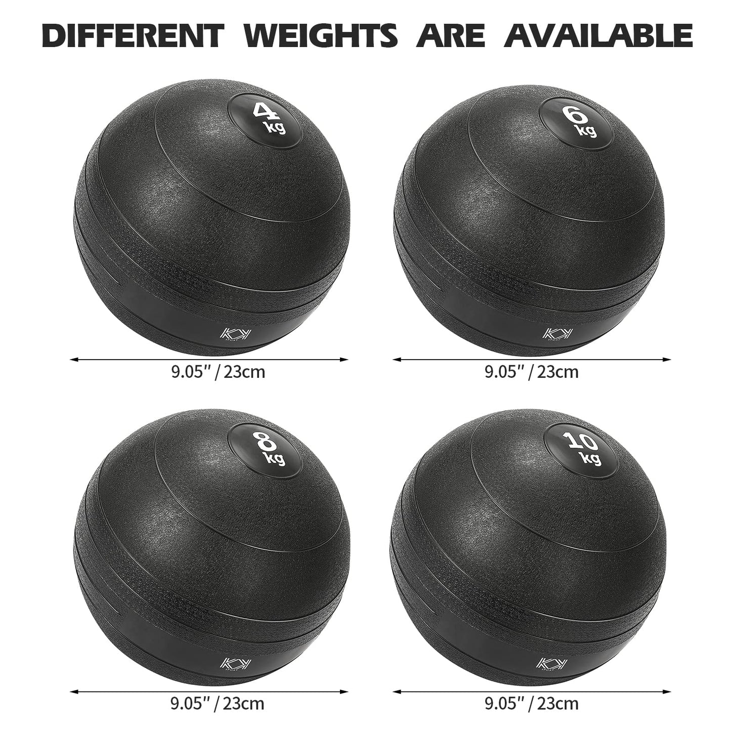 - KK Slam Ball | 4kg, 6kg, 8kg, 10kg | Heavy Duty Medicine Ball -