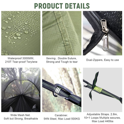 - Night Cat Hammock Tent with Mosquito Net -