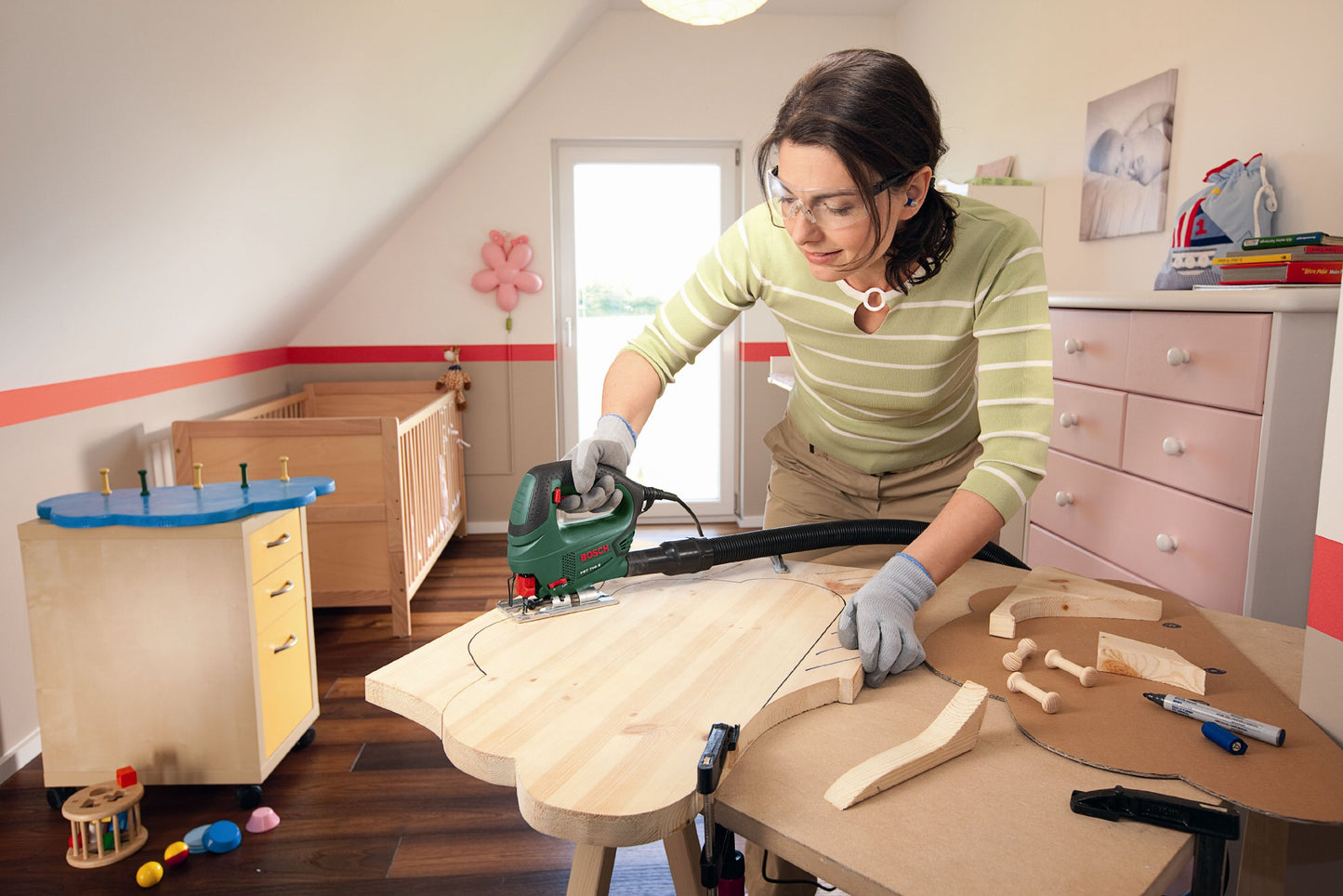 Bosch Home and Garden Jigsaw PST 700 E (500 W, 1x saw blade, in carrying case)
