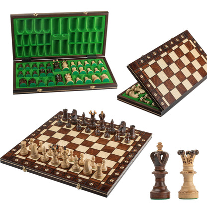 - Master of Chess Exclusive AMBASSADOR DELUXE 54cm / 21in | Premium Quality Wooden Chess Set -