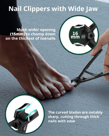 - VANWIN Nail Clipper Set 2 Pack, Heavy Duty Toenail Clippers for Thick Toenails -