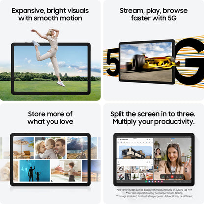 - Samsung Galaxy Tab A9+ Android Tablet | 128GB Storage | Large Display | 3D Sound | Graphite -