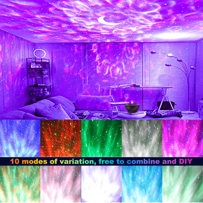- Fanser Star Projector | Galaxy Projector | Night Light Projector | Ocean Wave | Remote Control -