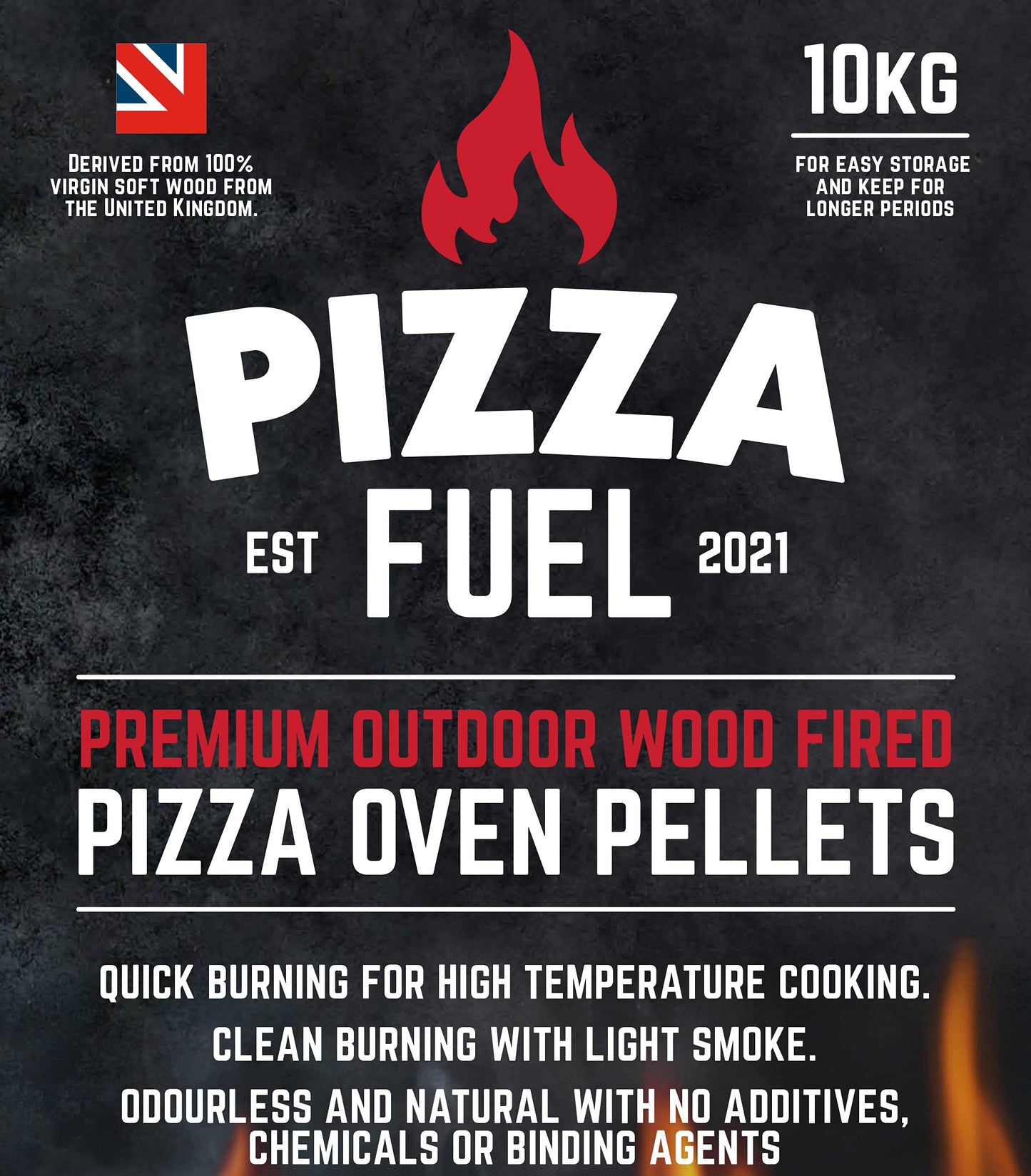 10kg Premium Pizza Oven Wood Pellets for Ooni Dallonda Nero Fresh Grills Uuni Ninja Wood Fire Electric BBQ- ENPLUSA1 Standard