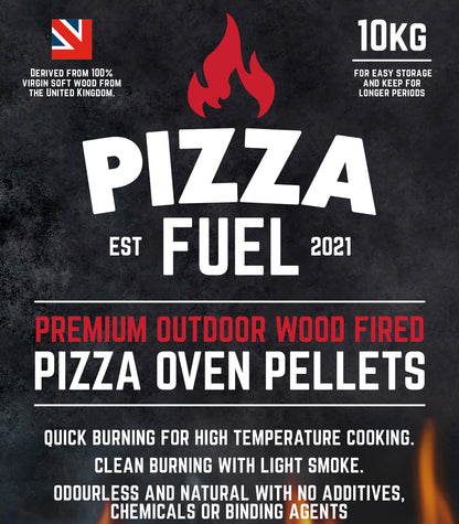 10kg Premium Pizza Oven Wood Pellets for Ooni Dallonda Nero Fresh Grills Uuni Ninja Wood Fire Electric BBQ- ENPLUSA1 Standard