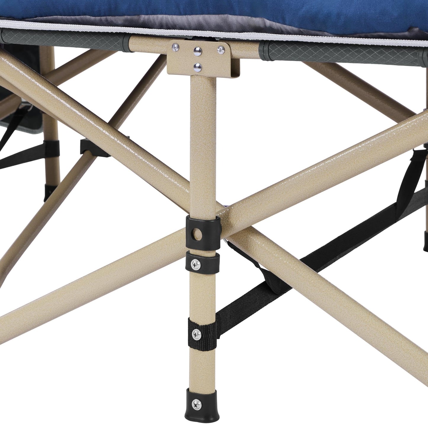 - Yaheetech Folding Camping Cot Portable Outdoor Bed for Adults w/Mat & Storage Bag.