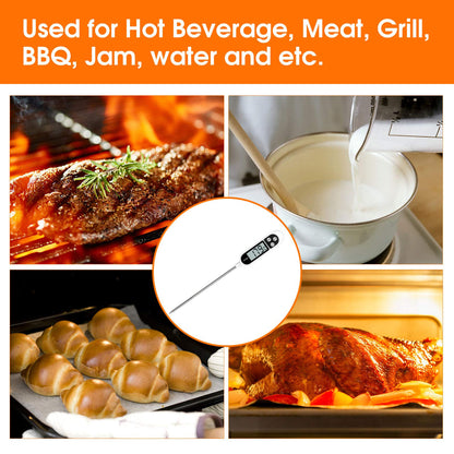 - Digital kitchen Thermometer Cooking food | Accurate Thermometer with long Probe -
