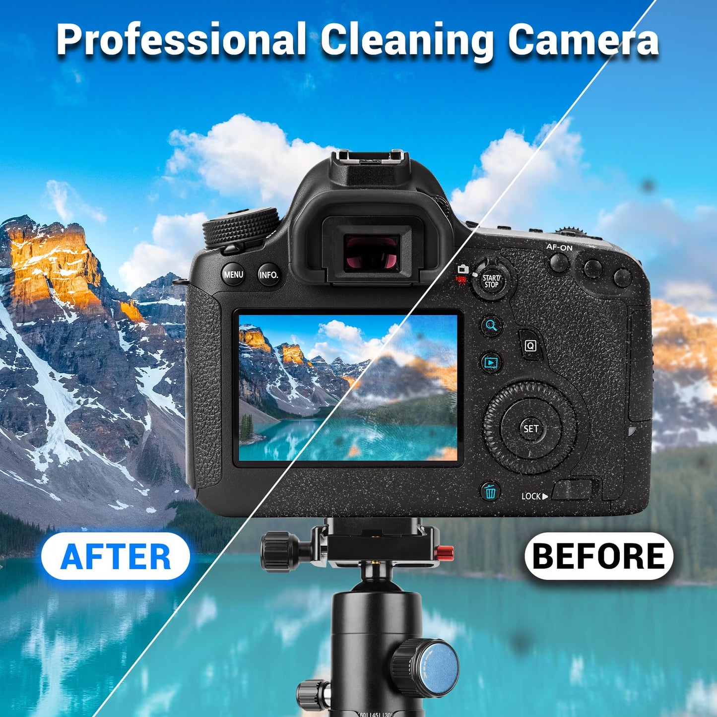 Aispour Updated Camera and Photo Professional Cleaning Kit，10-in-1 Camera Cleaning Kit Included Sensor Cleaning Brush and Camera Lens Cleaning Solution, VR Cleaning kit