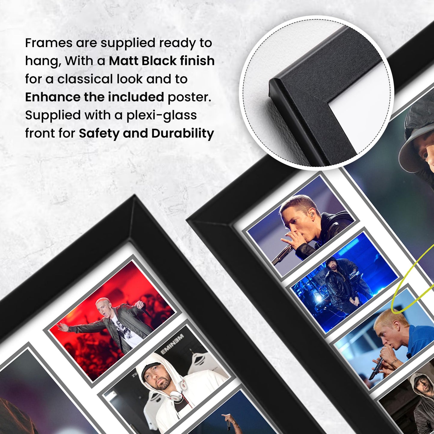 - Eminem Autograph Poster Print | Limited Edition Collage Of The Music Legend -