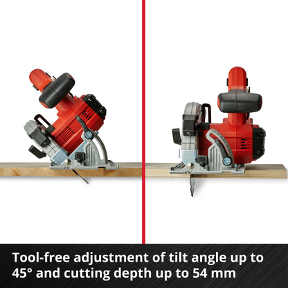 - Einhell Power X-Change 165mm Cordless Circular Saw | 18V Rotary Wood Saw | Tool-Free Adjustment | LED | Dust Extraction | TE-CS 18/165-1 Li Solo Electric Saw | (Battery Not Included) -