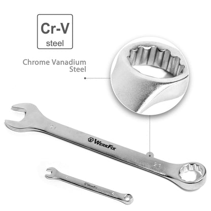 - WerkFix Combination Spanner Set 15-Piece 6-21 mm
