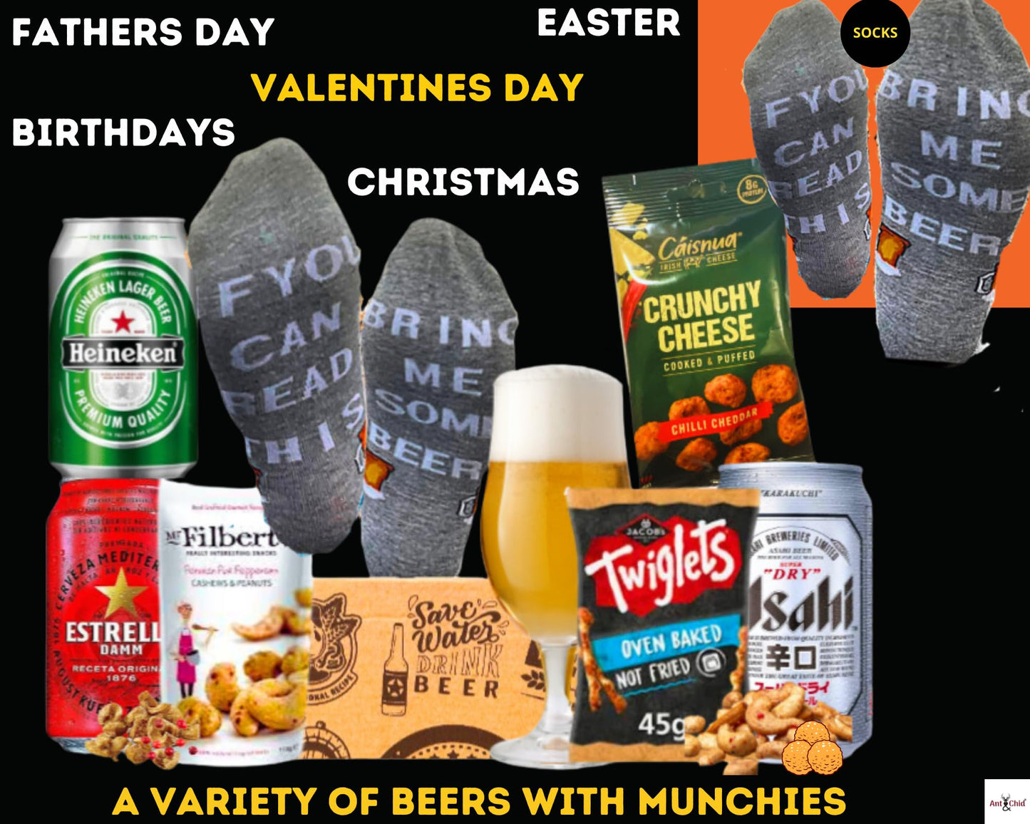 - The Assorted Hamper Craft Beer GiftSet Box | Craft Beer Lager Hamper Gift Set -