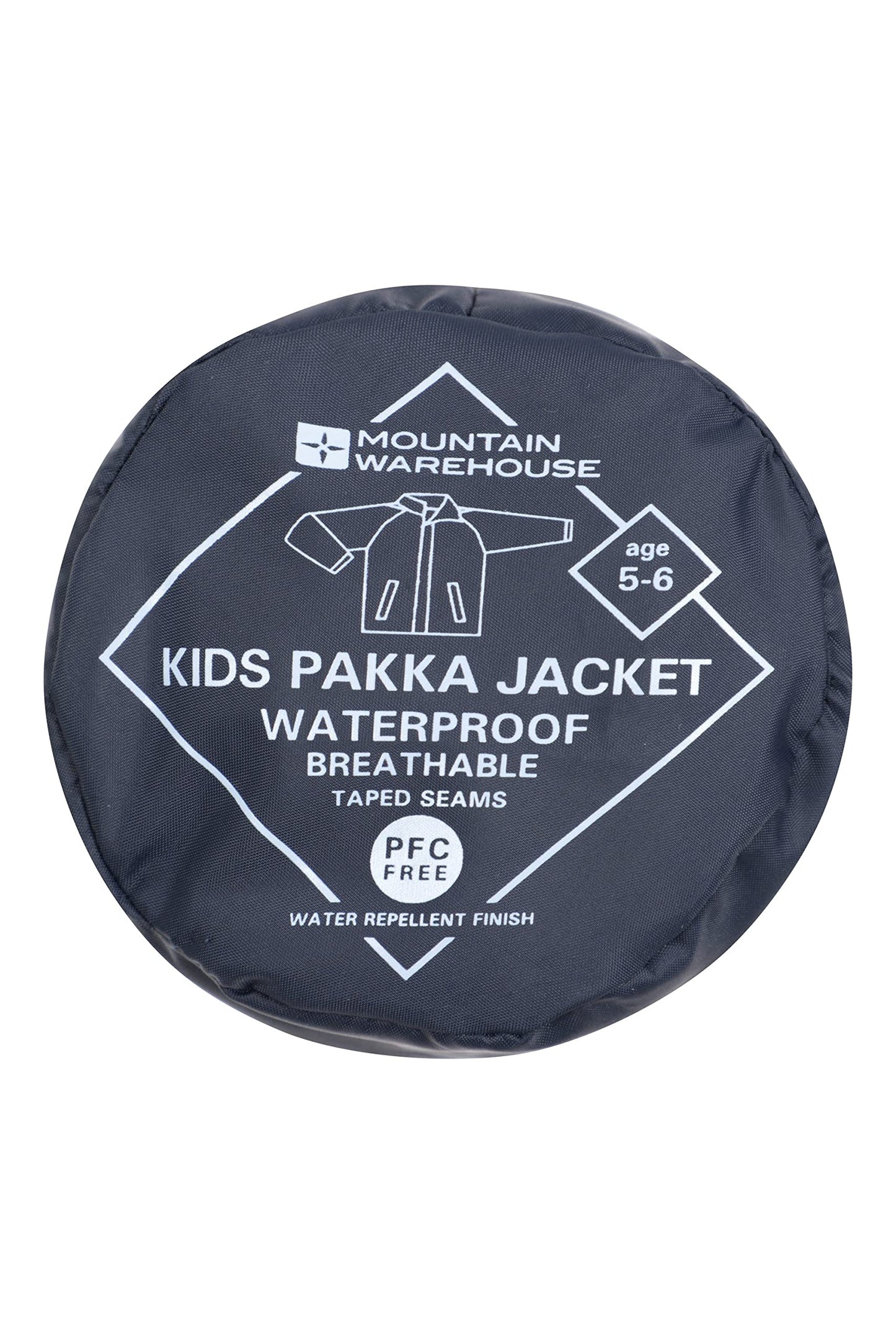 - Mountain Warehouse Pakka Kids Waterproof Jacket | Wind Resistant, Lightweight & Breathable Rain Coat -