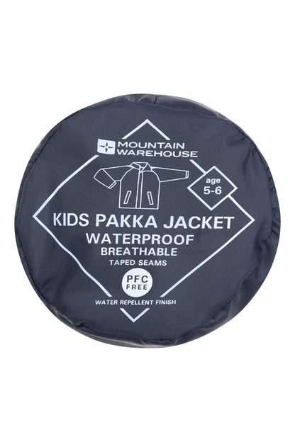 - Mountain Warehouse Pakka Kids Waterproof Jacket | Wind Resistant, Lightweight & Breathable Rain Coat -