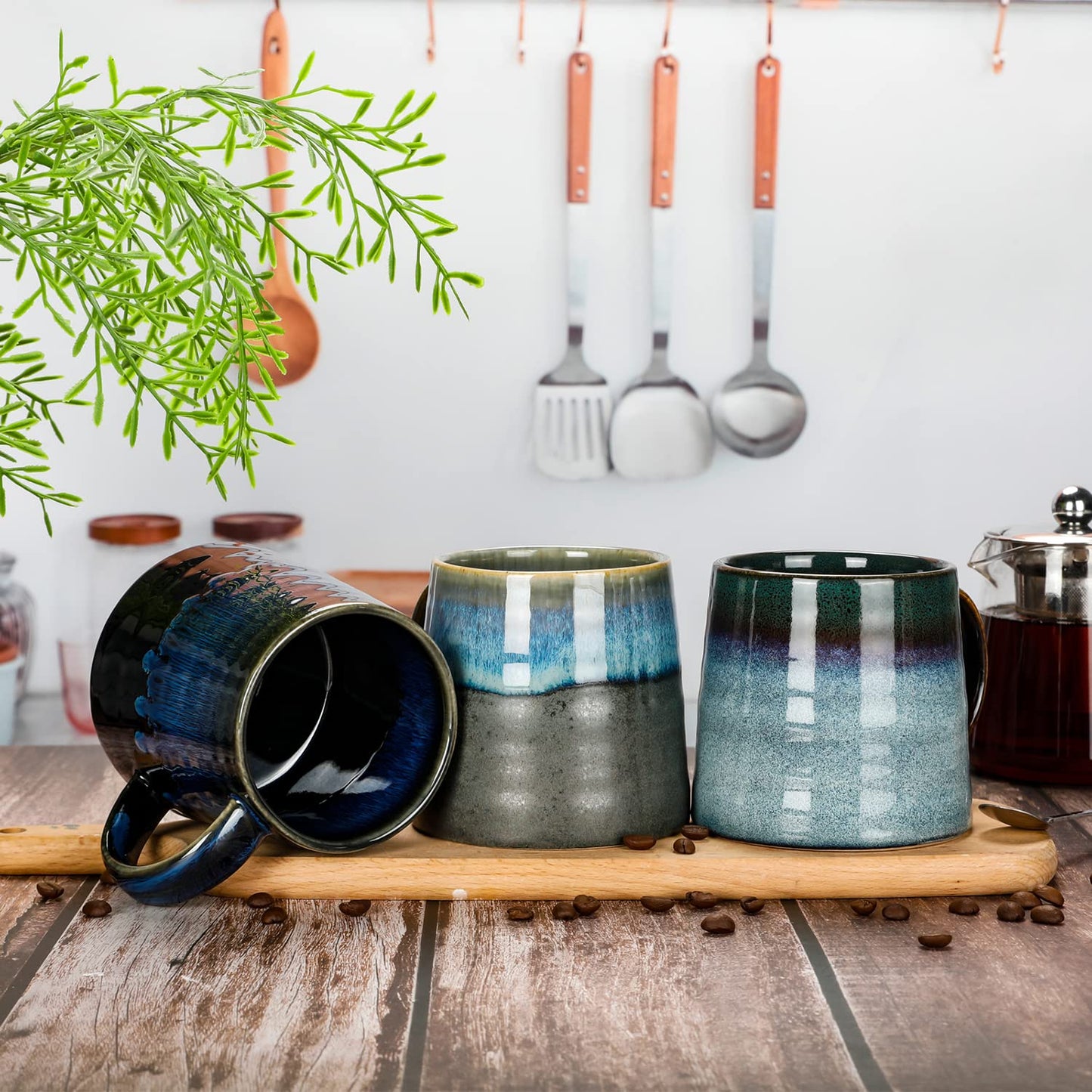 - SECELES 400ml Large Ceramic Coffee Mugs | 14Oz Handmade -