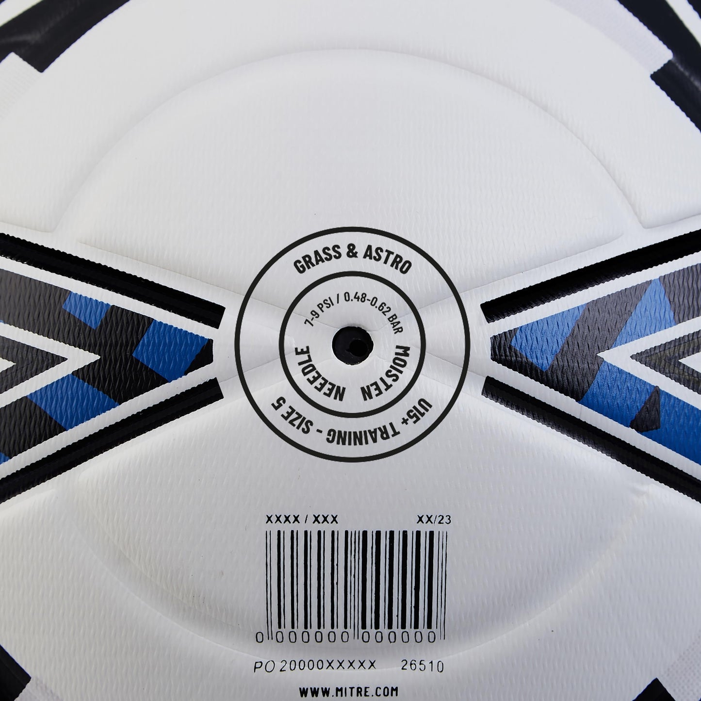 - Mitre Impel Lite 360 Football | Highly Durable | Lightweight Ball, White/Black/Blue | Size 5
