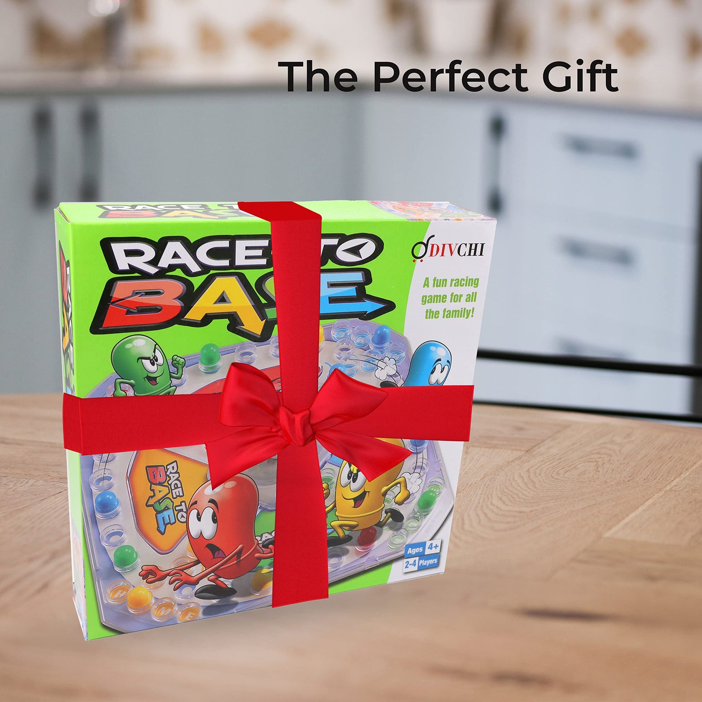 - DIVCHI Race To Base Board Game For kids | Racing and Chasing to Base Game | 4 Players -
