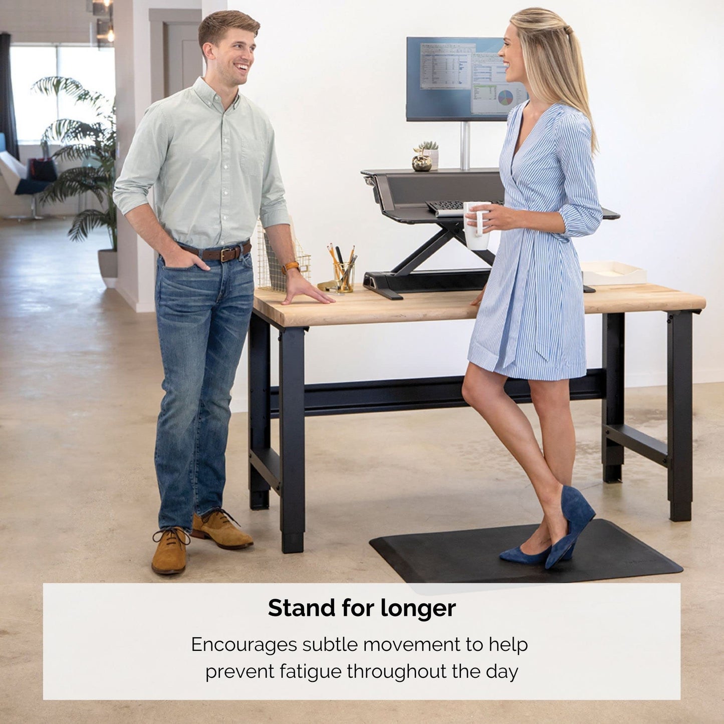 - Fellowes Everyday Anti Fatigue Standing Mat | Ergonomic Sit Stand Desk Mat -