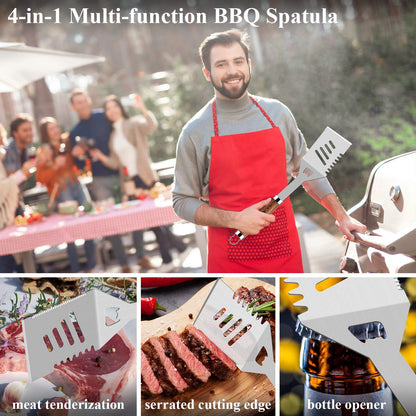 - ROMANTICIST 26pcs | Extra Thick Stainless Steel Grill Tool | Heavy Duty Grilling Accessories -