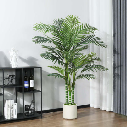 - Fopamtri Artificial Areca Palm Tree 150cm Fake Plants -