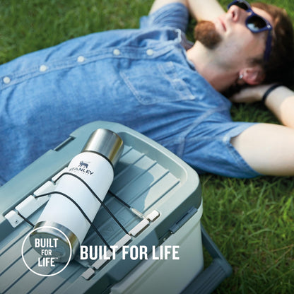 - Stanley Adventure Stainless Steel Thermos Flask | 1L | Keeps Cold or Hot For 24 Hours | Hammertone Green -