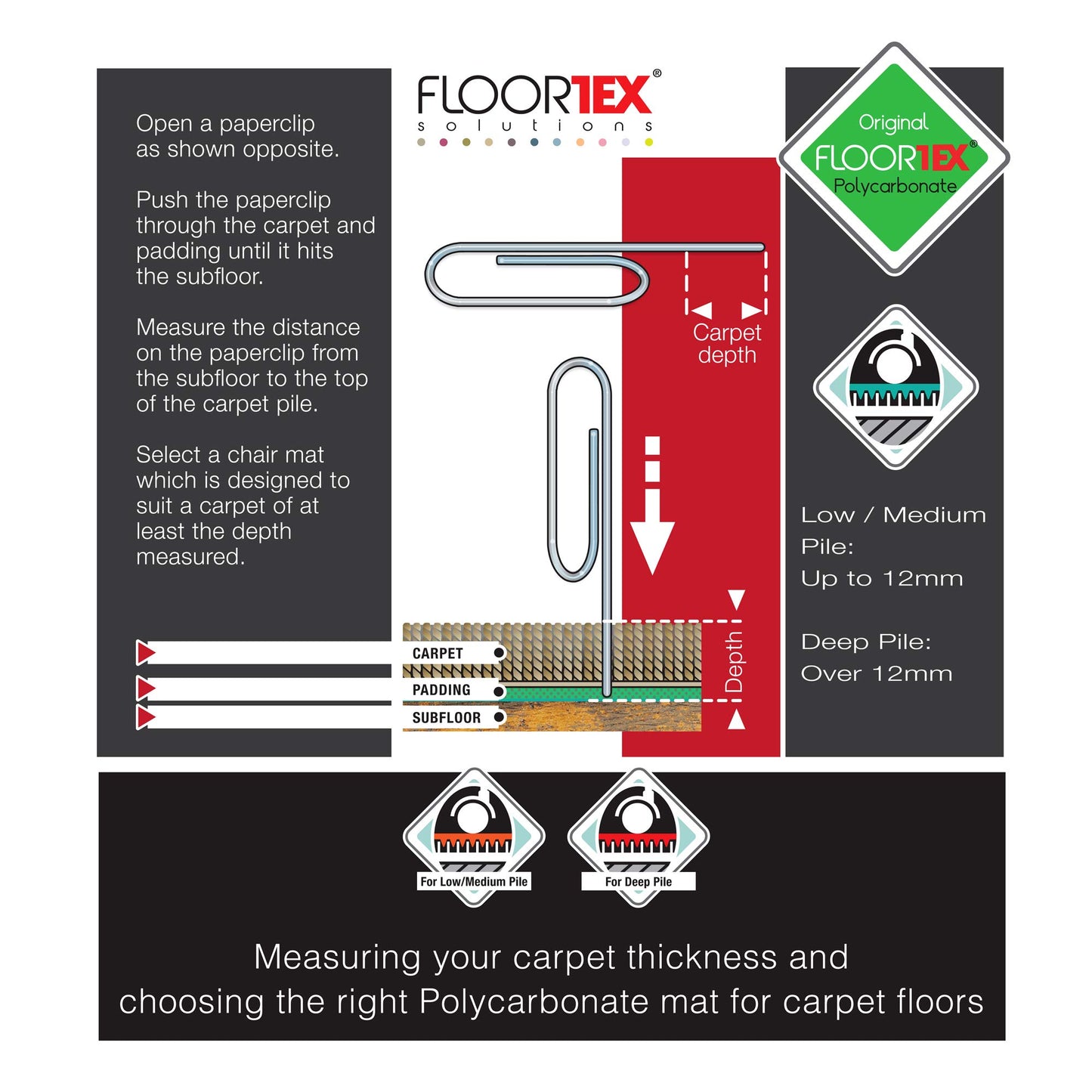 - Floortex Ultimat Polycarbonate Rectangular Chair Mat -