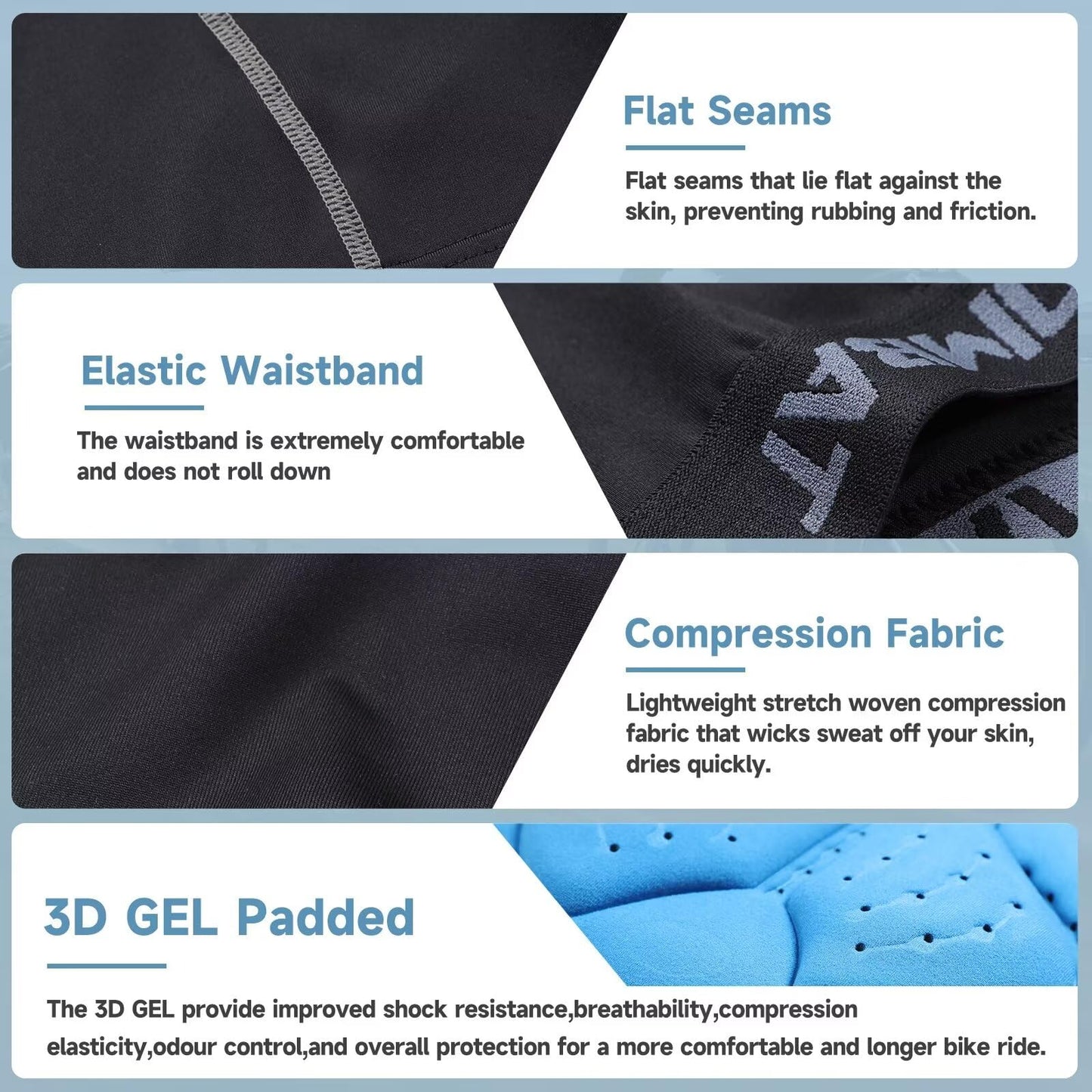 - Sillictor Cycling Shorts | Mens Gel Padded Cycle Shorts | Quick Dry Compression -