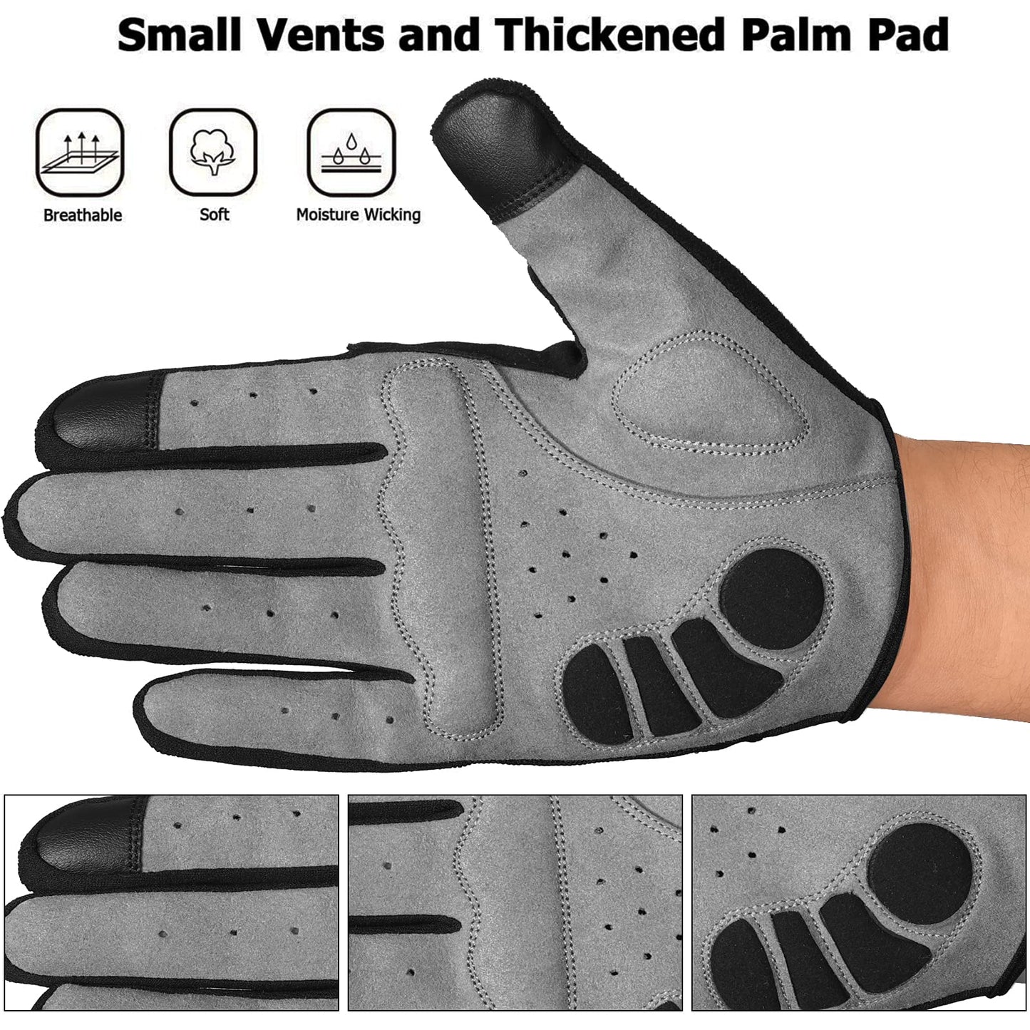 - WESTWOOD FOX WFX Cycling Gloves Full Finger Mountain Bike Gloves Touchscreen