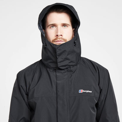 Berghaus Men's Cornice III Interactive Gore-Tex Waterproof Shell Jacket, Durable, Breathable Rain Coat, Black, XL