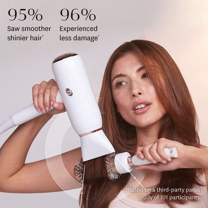 - T3 | Featherweight StyleMax Professional Ionic Hair Dryer | Custom Heat Automation & 4 Attachments, Fast Drying -