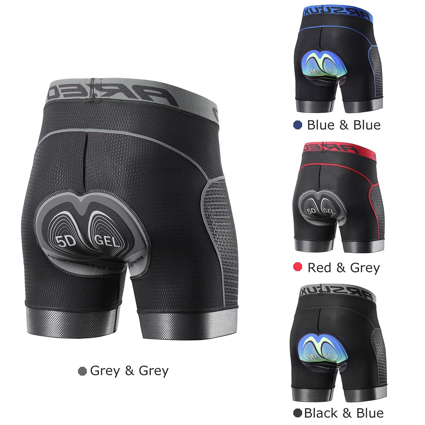- Lixada Men's Cycling Underwear | Padded 5D Gel Padded Bike Shorts | Quick Dry -